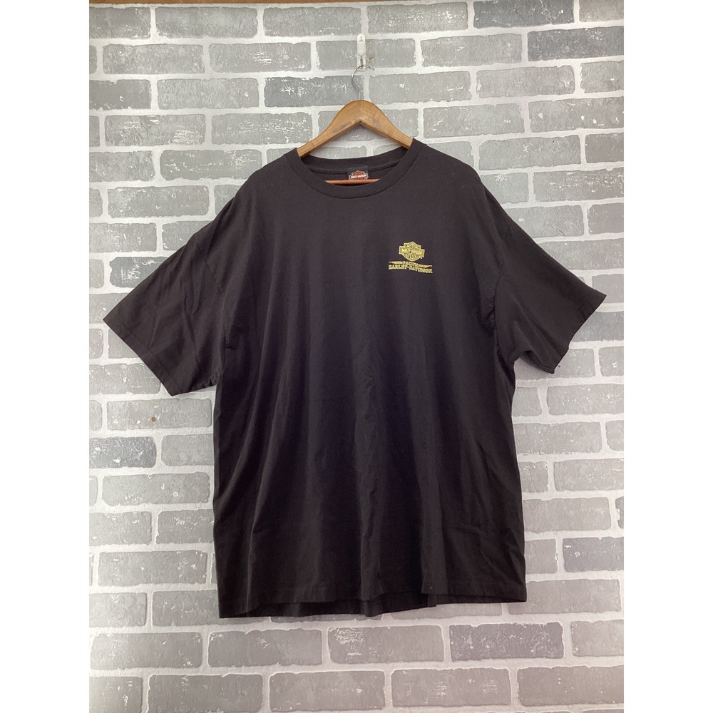 Harley-Davidson Pearl Harbor Honolulu Hawaii T-Shirt Mens 3XL Black Graphic Tee